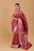 Royal Red Katan Silk Saree