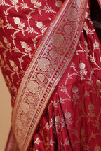 Royal Red Katan Silk Saree