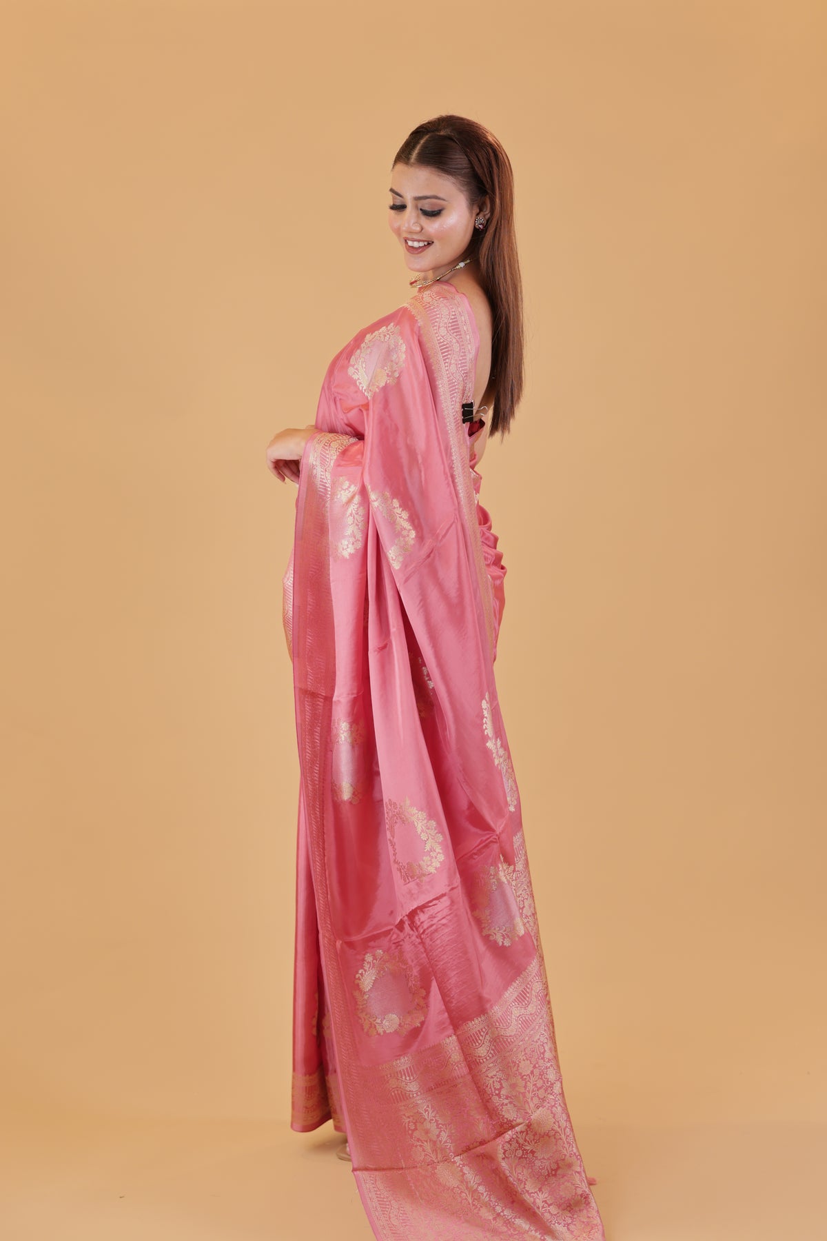 Baby Pink Designer Saree