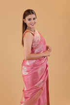 Baby Pink Designer Saree