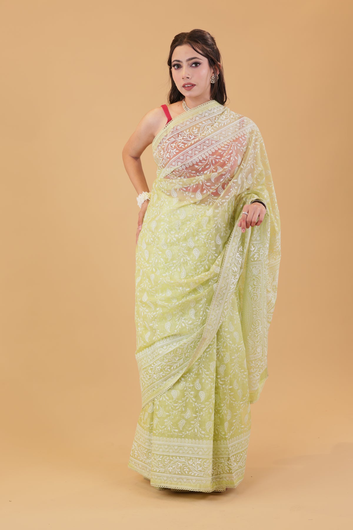 Parrot Thread Organza