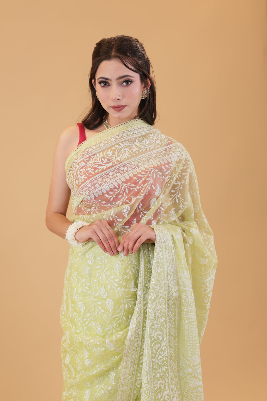 Parrot Thread Organza