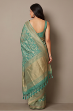Sea Green Kota Cotton Saree