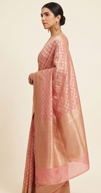 Pink Kota Cotton Saree