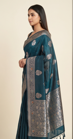 Peacock Banarasi Meenakari Saree