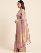 Light Pink Pastel Organza Saree
