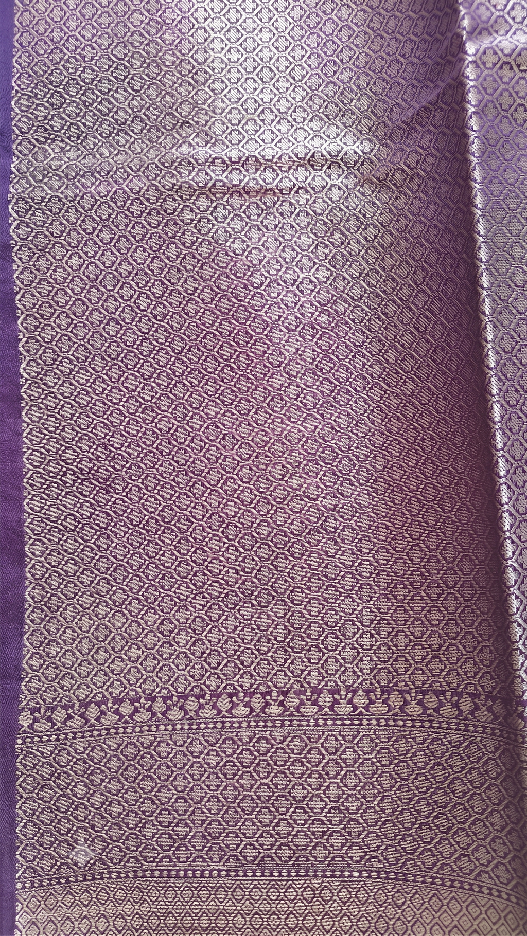 Purple Banarasi Meenakari Saree