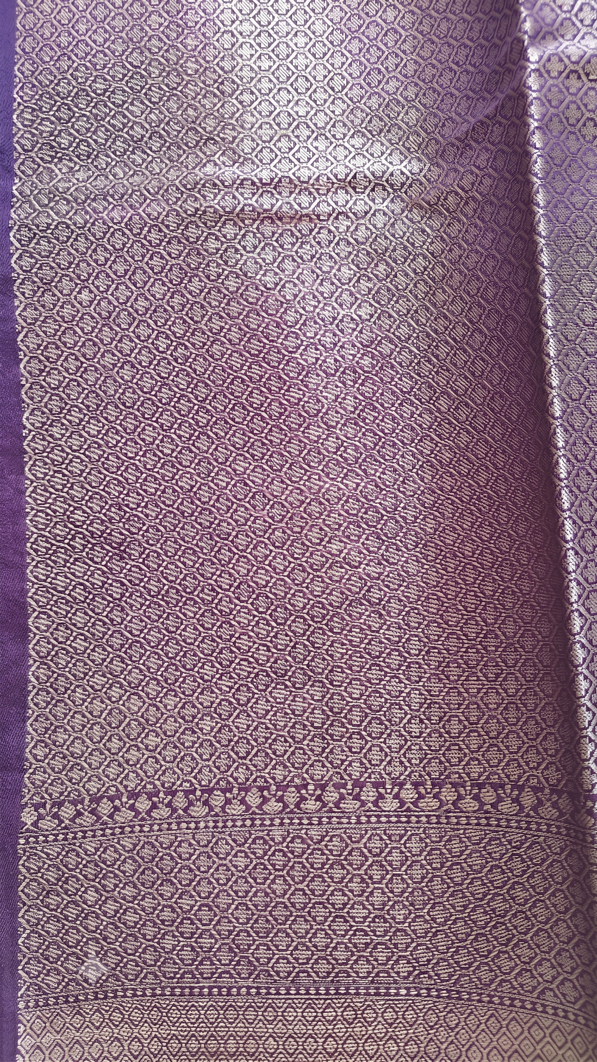 Purple Banarasi Meenakari Saree