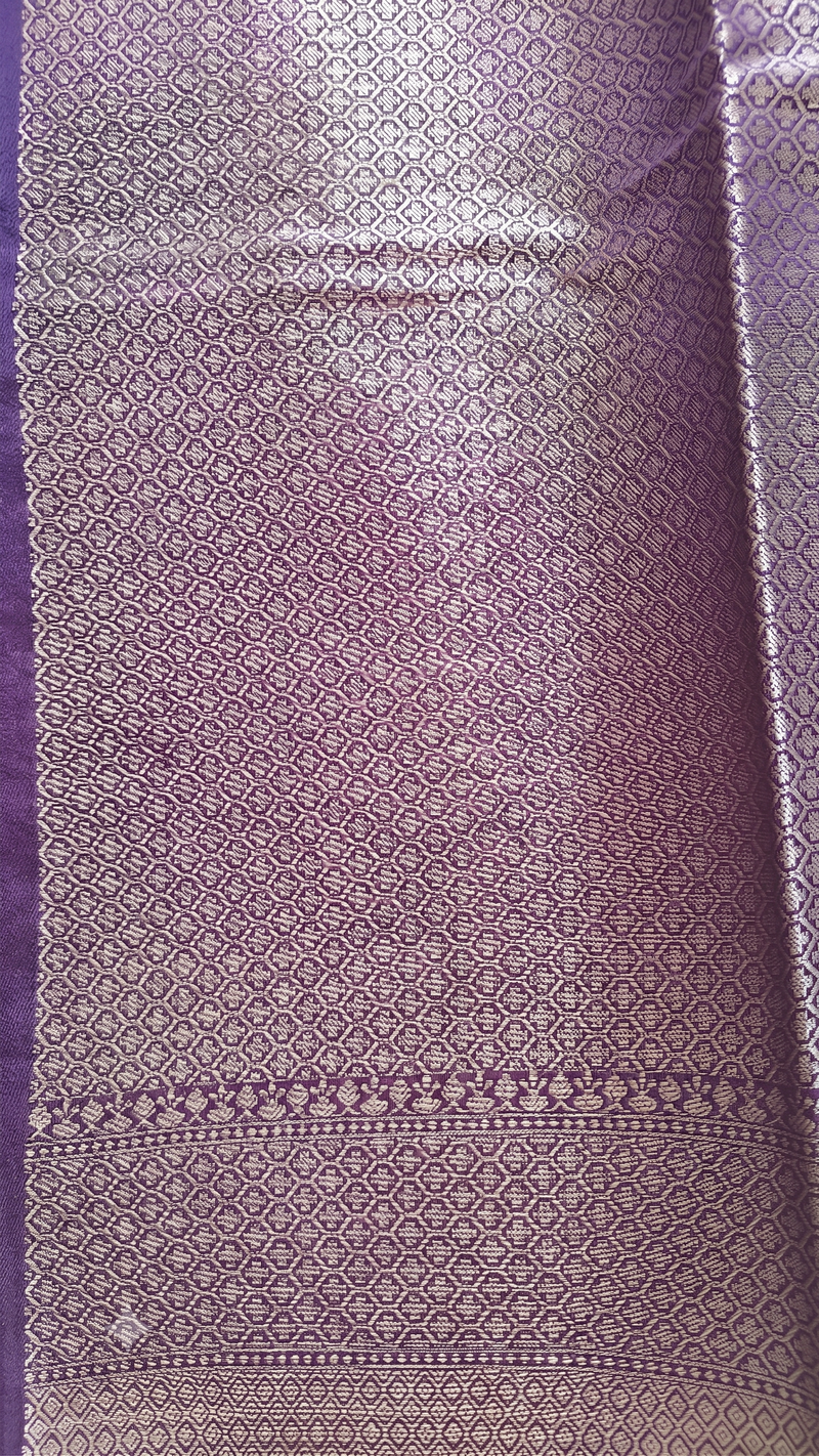 Purple Banarasi Meenakari Saree