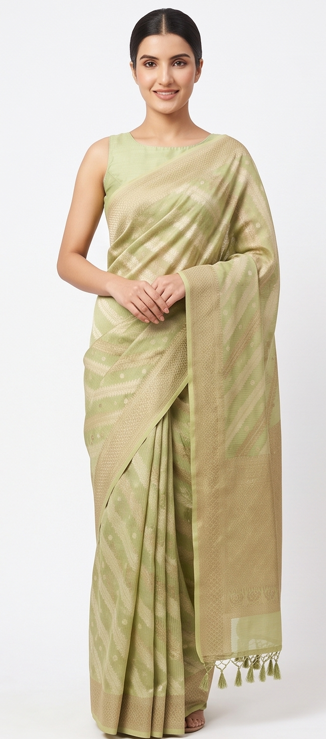 Parrot Kota Cotton Saree