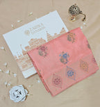 Peach Tanchoi Meenakari Banarasi Silk