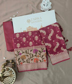 Berry Paithani Suit