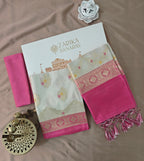 Pink Ivory Cotton Suit
