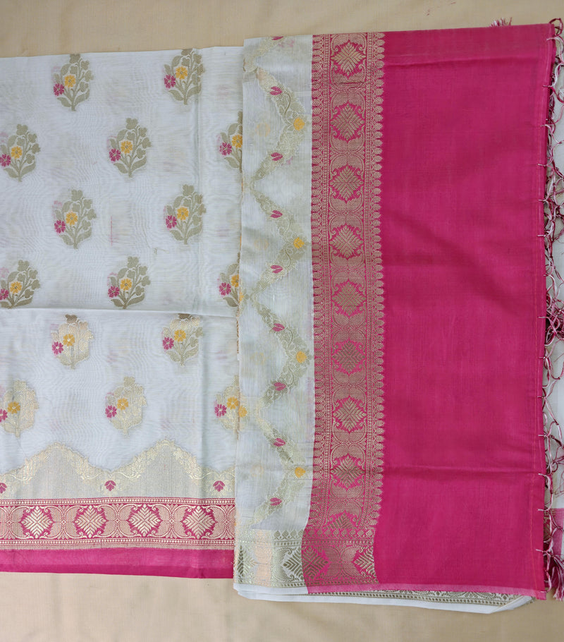 Pink Ivory Cotton Suit
