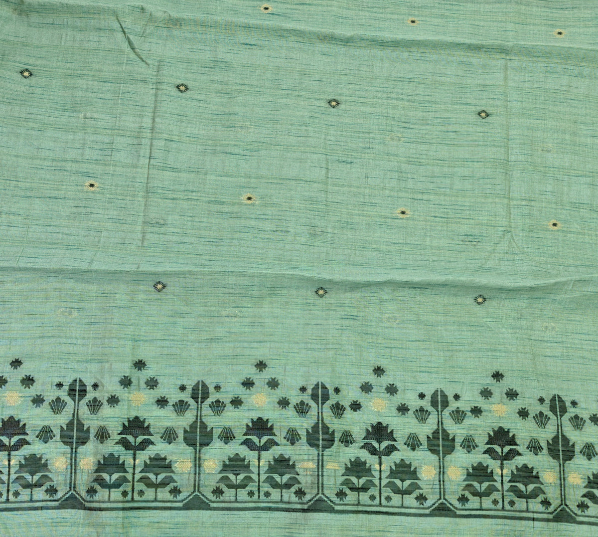 Dark Aqua Tussar Silk Suit
