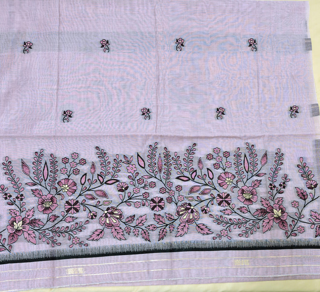 Purple Jamdani Suit
