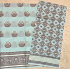 Aqua Blue Cotton Suit