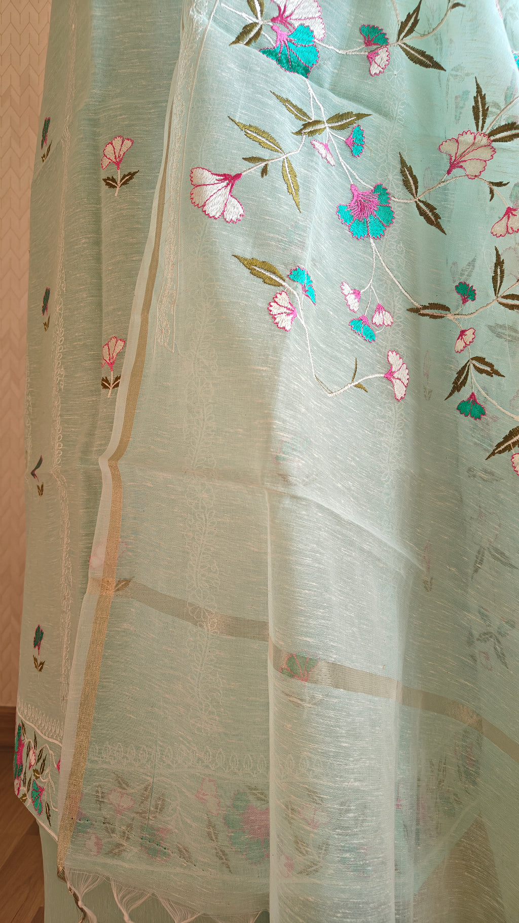 Aqua Blue Linen Suit
