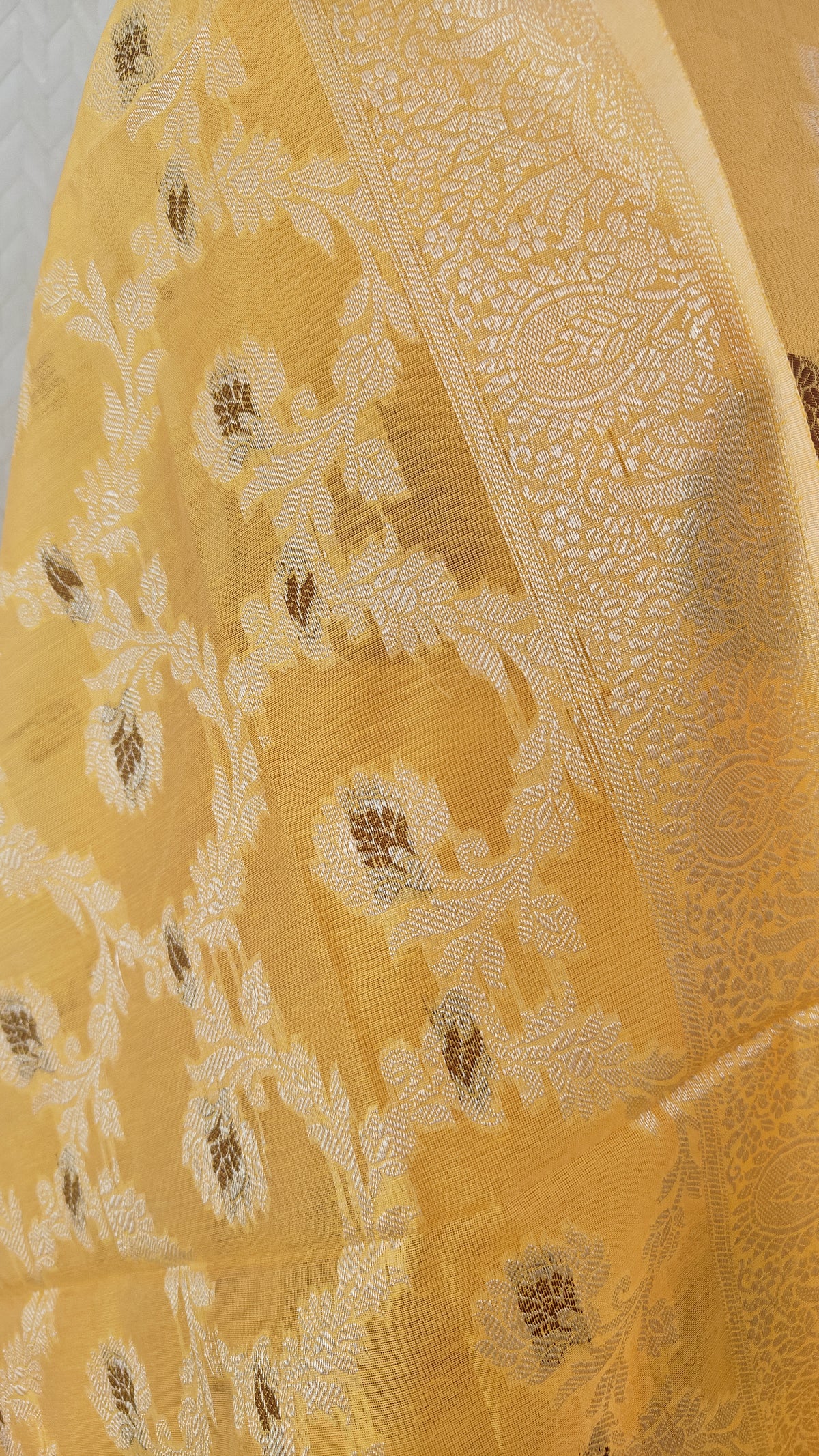 Mango Yellow Cotton Suit