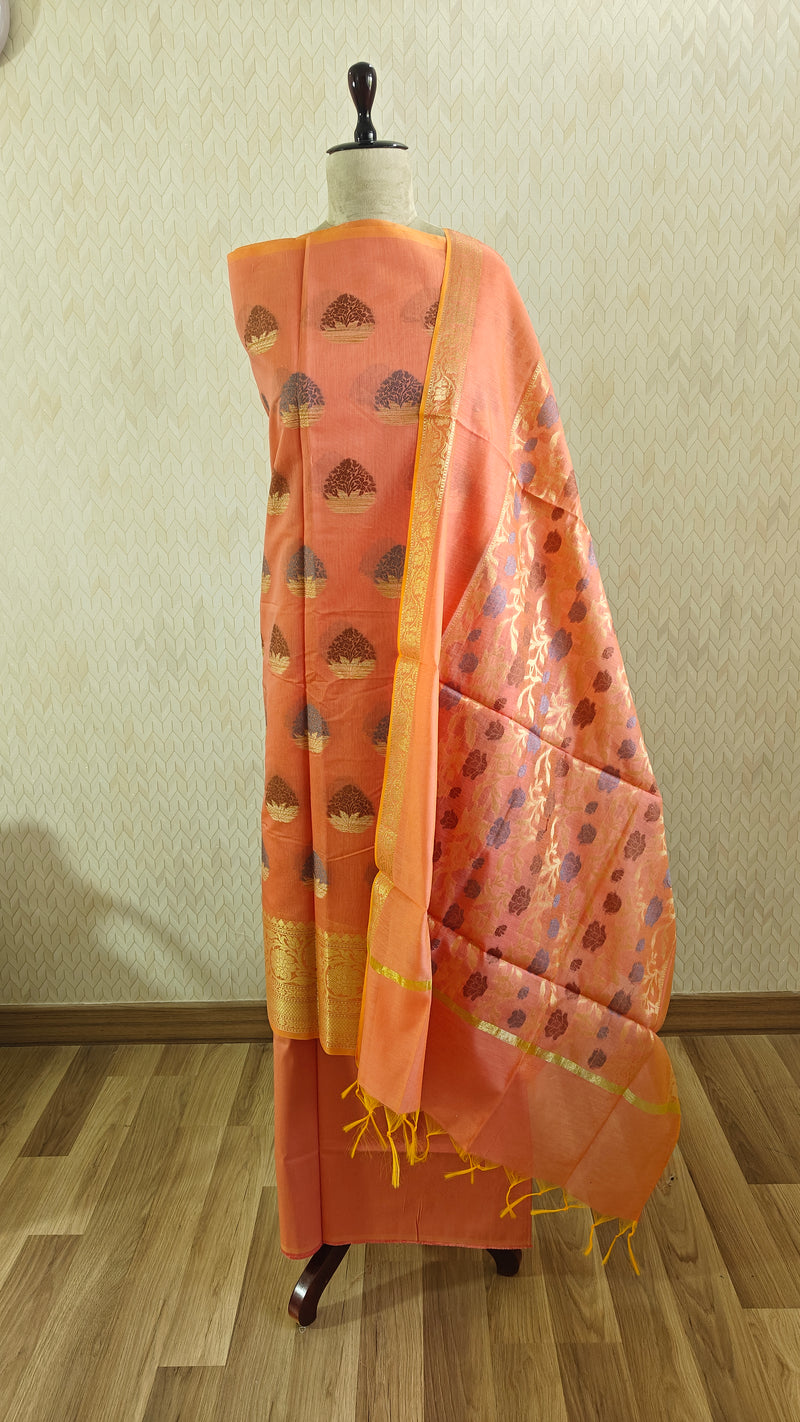Orange Cotton Suit