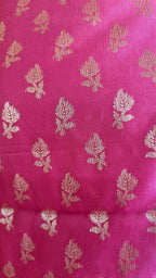 Banarasi Rani Grey Silk Suit