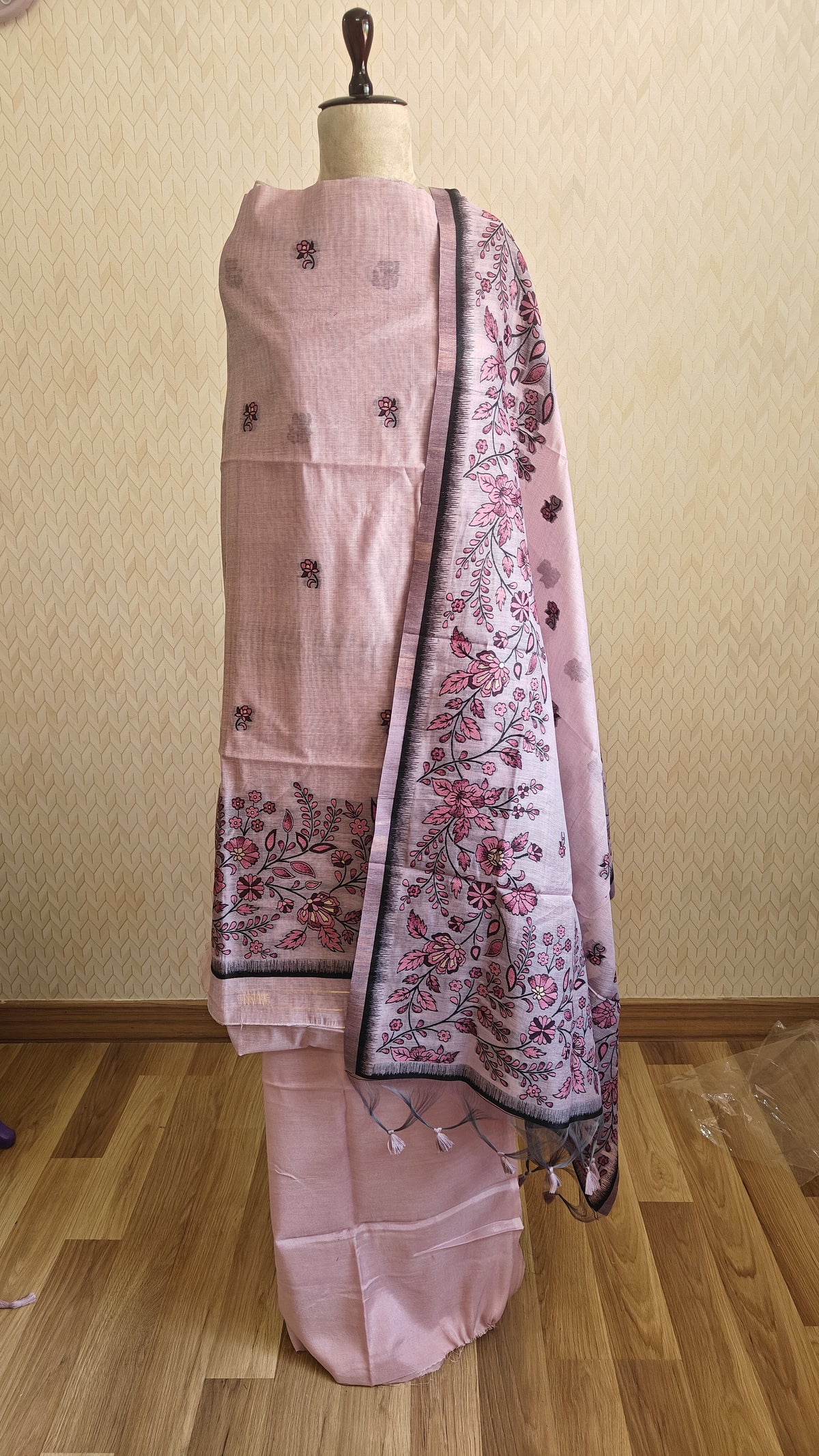 Purple Jamdani Suit