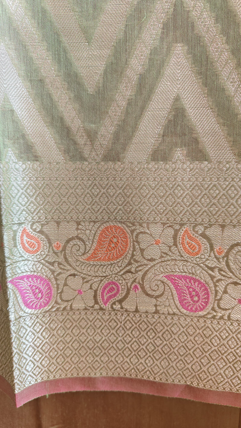 Mehndi Green Cotton Suit