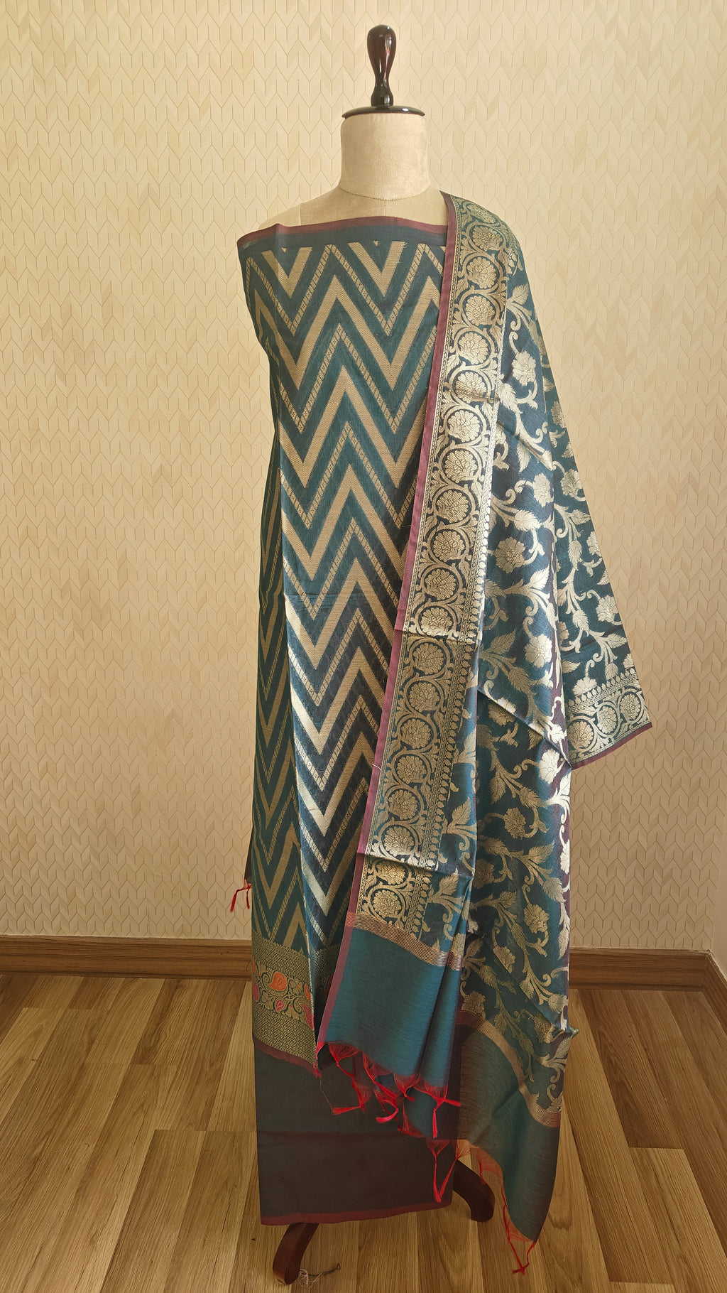 Dark Blue Cotton Suit