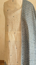 Khadi Tone Blue Linen Suit