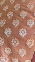 Banarasi Red Rust Silk Suit