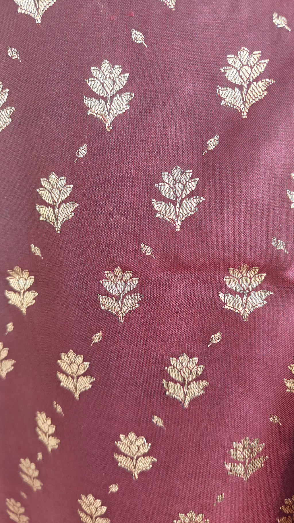 Maroon Katan Silk Suit