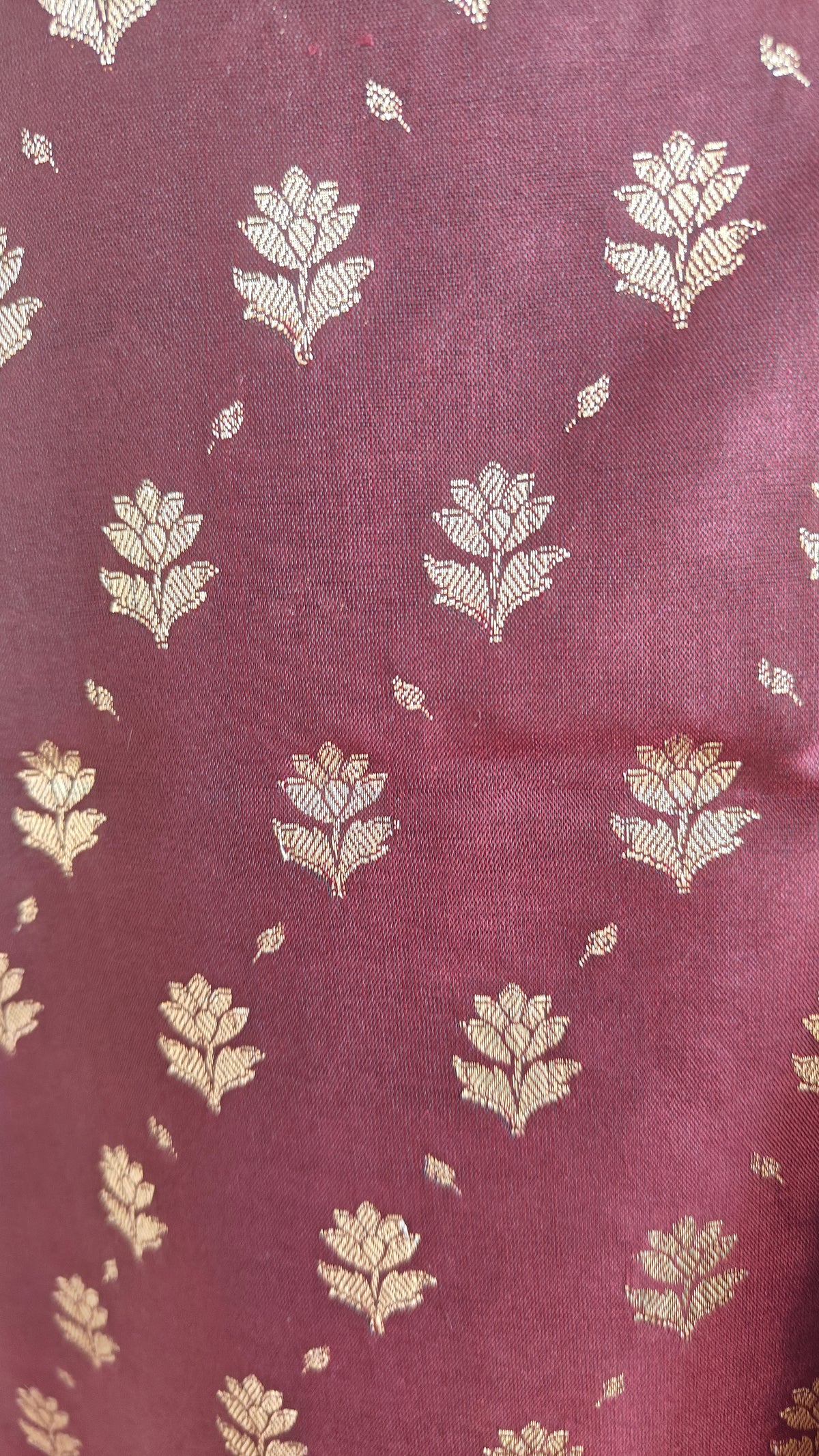 Maroon Katan Silk Suit