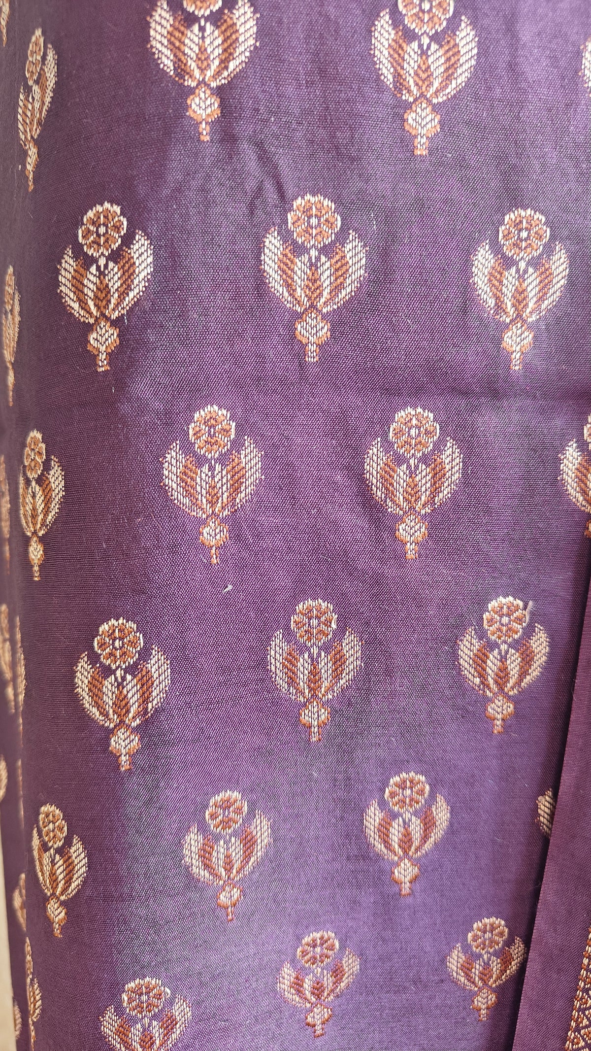 Purple Mulmul Cotton Suit