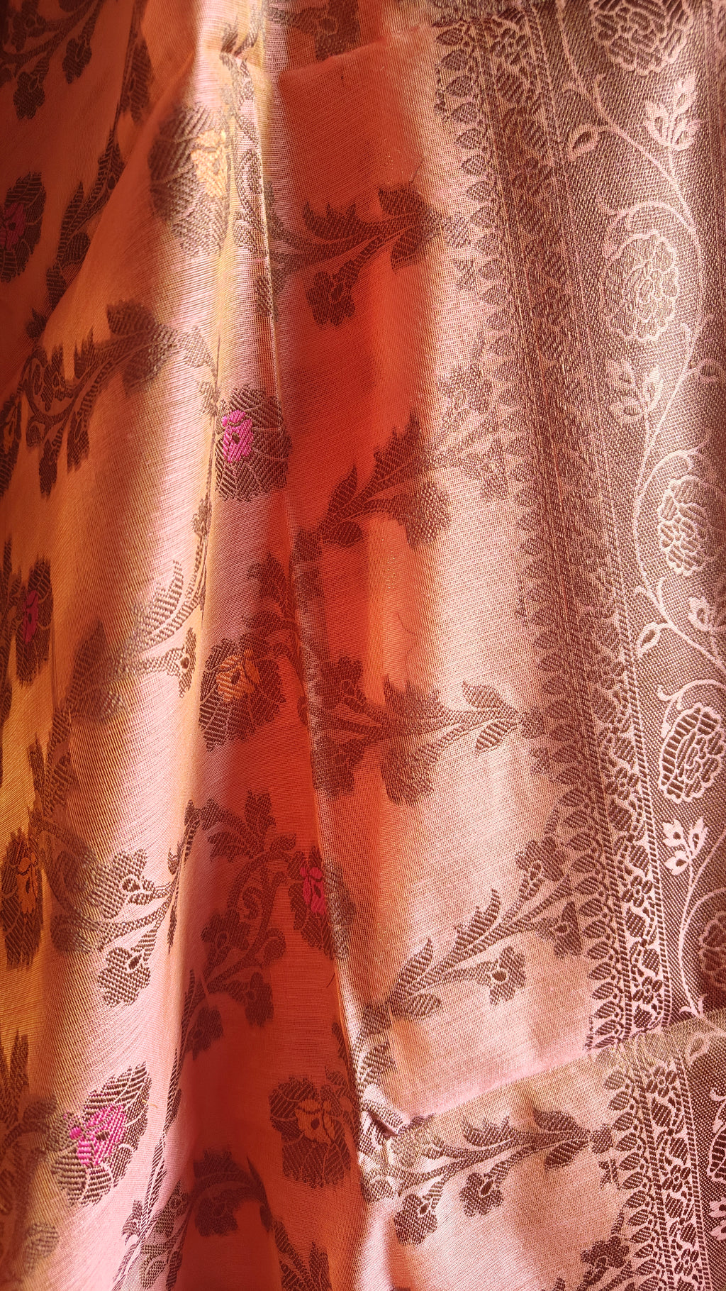 Rust Cotton Cotton Suit