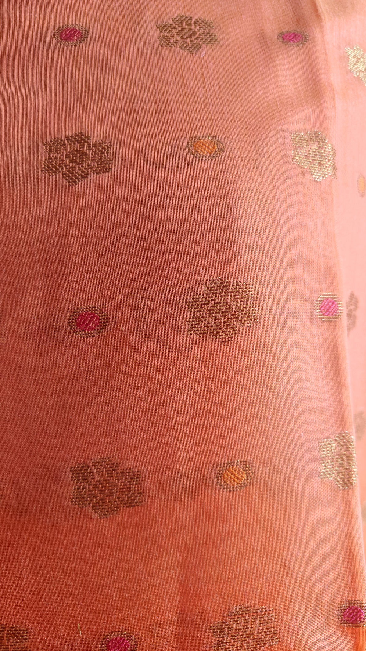 Rust Cotton Cotton Suit