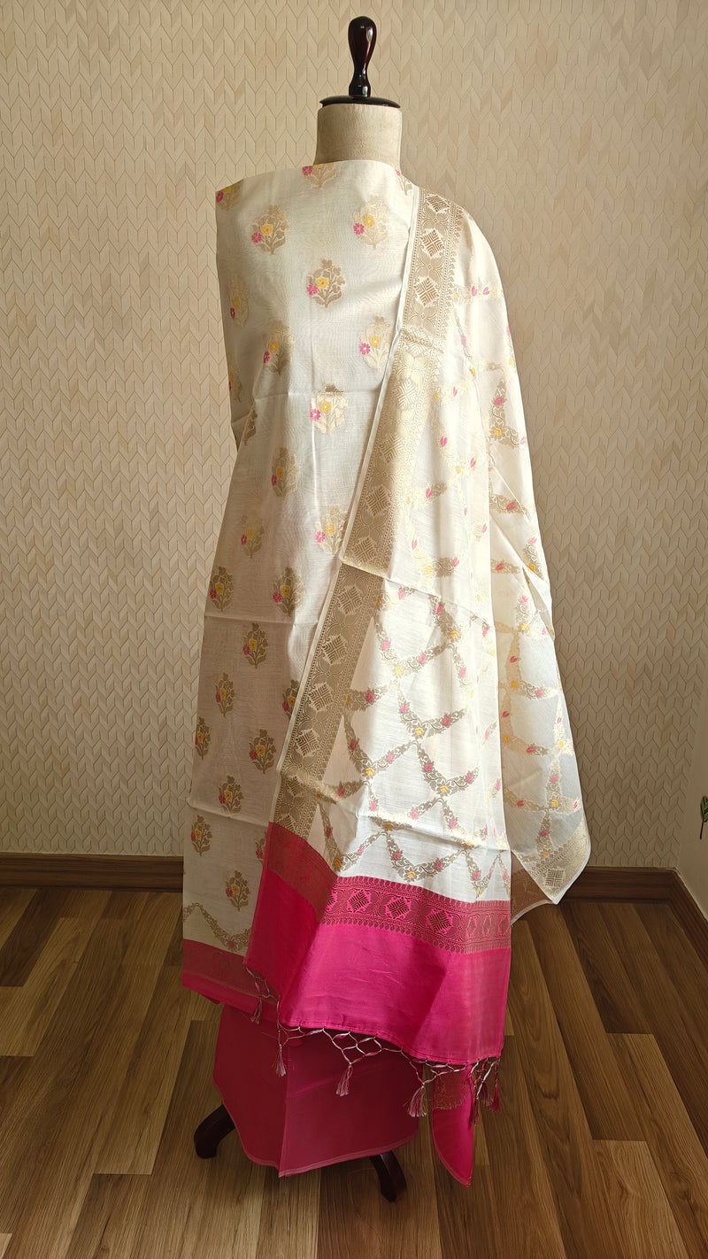 Pink Ivory Cotton Suit
