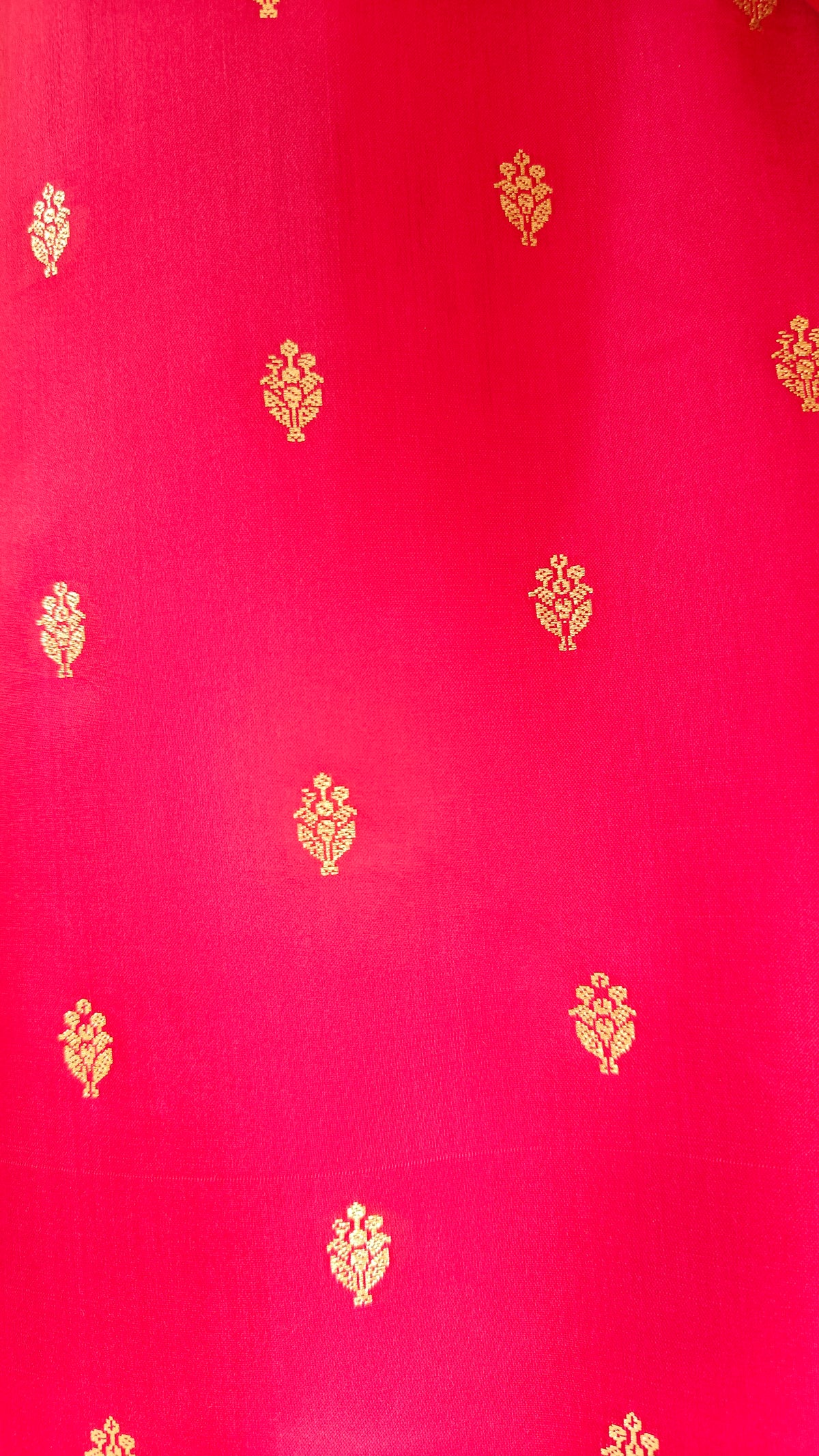 Magenta Katan Silk Suit