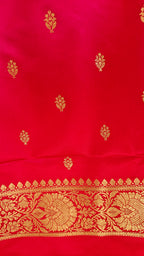 Magenta Katan Silk Suit