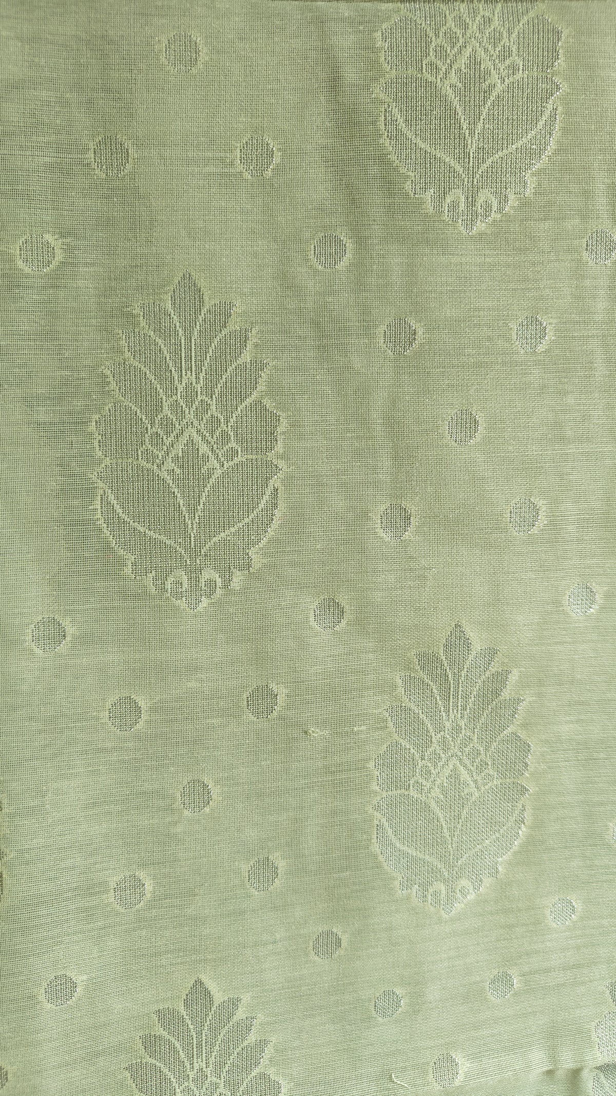 Pista Green Banarasi Linen Suit