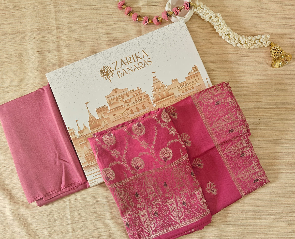 Pink Mulmul Cotton Suit