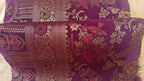 Purple Banarasi Silk Birds Jaal