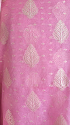 Light Pink Banarasi Linen Suit
