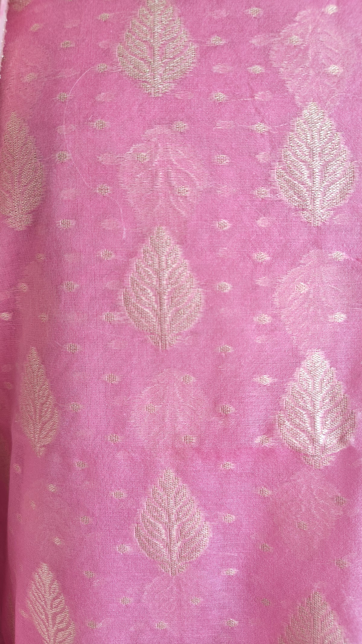 Light Pink Banarasi Linen Suit