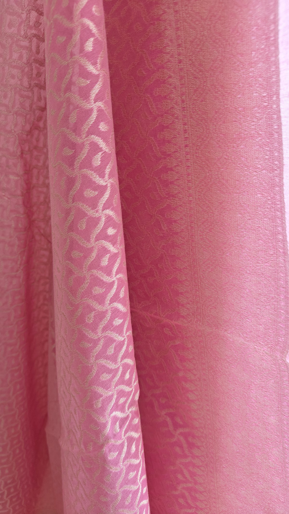 Light Pink Banarasi Linen Suit