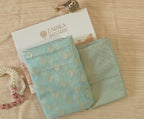 Light Aqua Banarasi Linen Suit