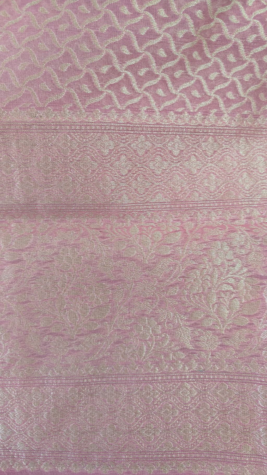 Light Pink Banarasi Linen Suit
