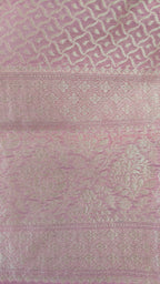 Light Pink Banarasi Linen Suit