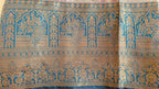 Golden Tissue Peacock Motifs Saree