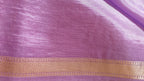 Lavender Silver Zari Designer Saree