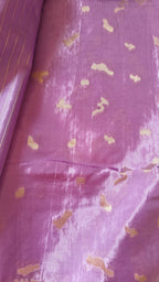 Lavender Silver Zari Designer Saree